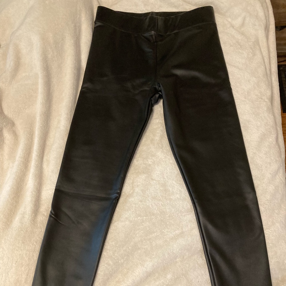 Faux leather leggings